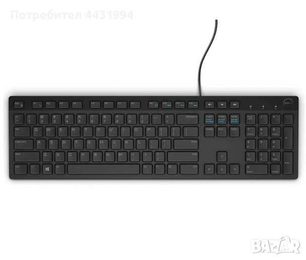 Клавиатура, Dell KB216 Wired Multimedia Keyboard Black, снимка 1