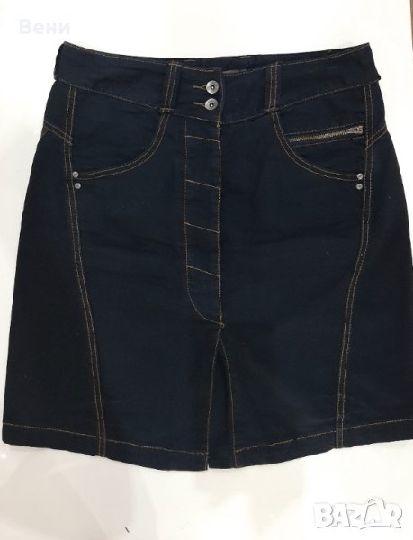 Черна дънкова пола-ОТЛИЧНО СЪСТОЯНИЕ, снимка 1