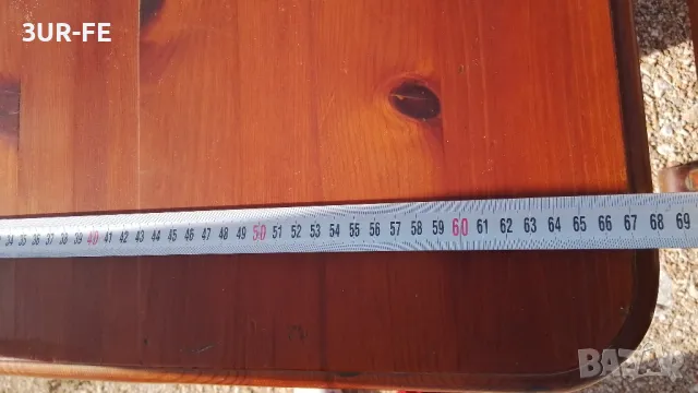 Дървена маса с пейки, снимка 3 - Градински мебели, декорация  - 47563207