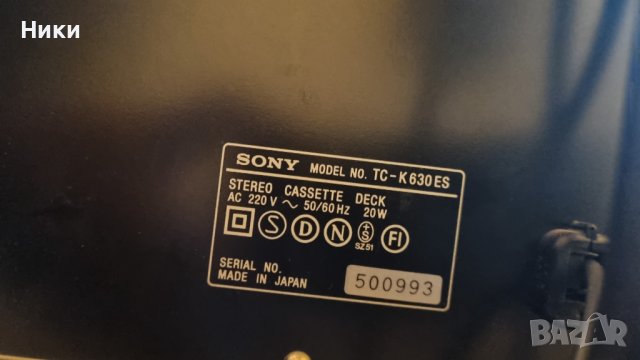Дек Sony TC-K630ES, снимка 4 - Декове - 39510280