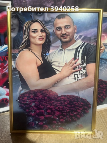 Снимка с рамка, снимка 6 - Ръчно изработени сувенири - 52349844