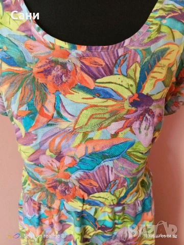 Маркова шарена миди рокля 👗, снимка 10 - Рокли - 50898368