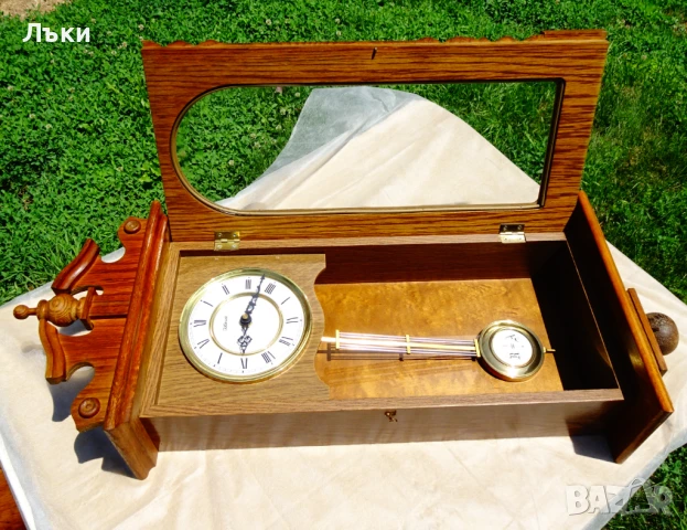 Немски стенен часовник с махало,гонгове. , снимка 6 - Антикварни и старинни предмети - 50747129