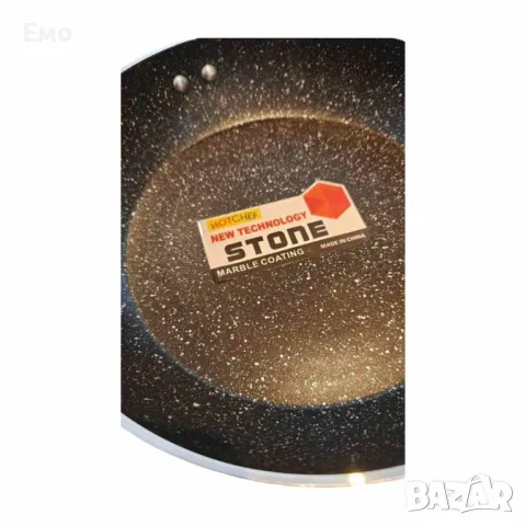 Тиган с незалепващо мраморно покритие, различни размери - 22, 24, 26, 28см, снимка 7 - Съдове за готвене - 48458162