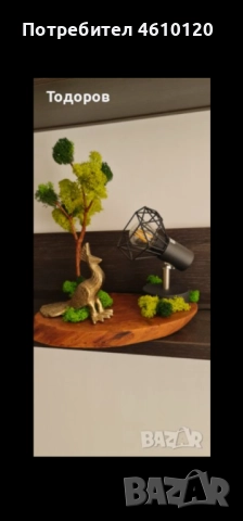 Ръчно изработена настолна/нощна лампа