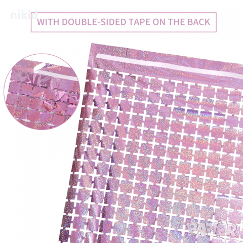 декор стена фон фонова фолио фолиева за парти завеса мозайка пано рожден ден, снимка 4 - Други - 36143617