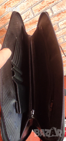 Оригинална дамска бизнес чанта FOSSIL, ест. кожа, снимка 11 - Чанти - 44792040