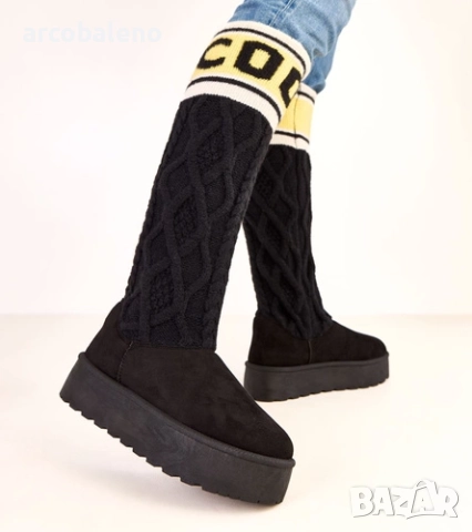 Дамски високи снежни ботуши на платформа от Coo, 3цвята , снимка 5 - Дамски ботуши - 52165223