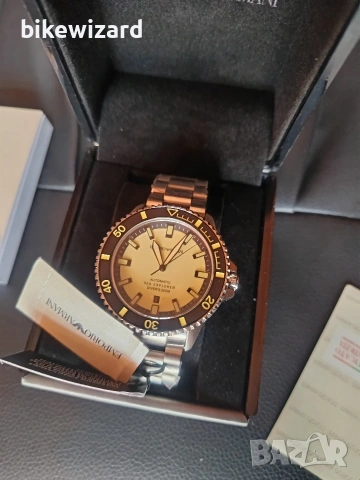 Emporio Armani - Sea Explorer 200m Automatic мъжки автоматичен часовник НОВ, снимка 4 - Мъжки - 53469389