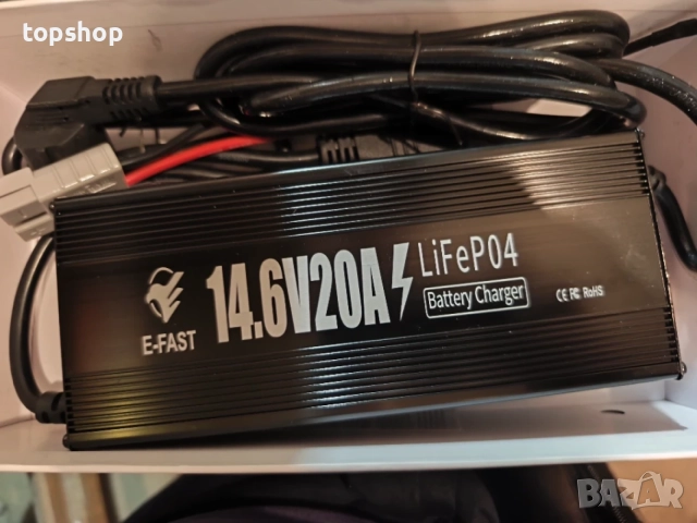 Чисто ново смарт зарядно устройство E-FAST 12V 20A за LiFePO4 литиеви акумулатори  , снимка 10 - Аксесоари и консумативи - 55753860