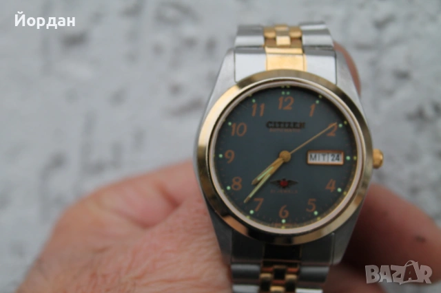 Японски автоматичен мъжки часовник ''Citizen'' /21 камъка/ , снимка 12 - Мъжки - 53512195