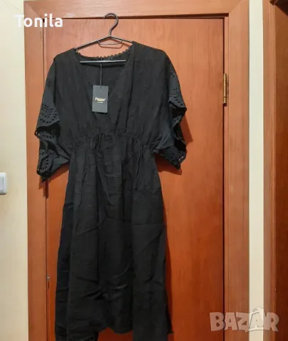 Нова ленена рокля,  с етикет