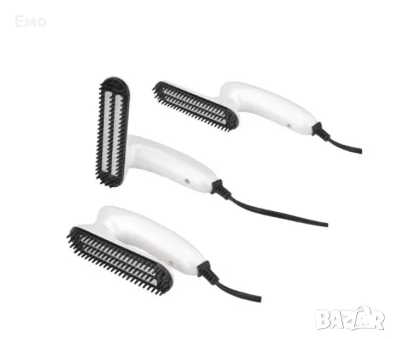 Гребен, преса за коса и брада електрически - R51103A, 13W, 160 °C, сгъваем, Бял, снимка 3 - Преси за коса - 48474816