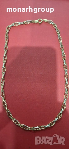 Златен ланец, снимка 2 - Колиета, медальони, синджири - 53388423