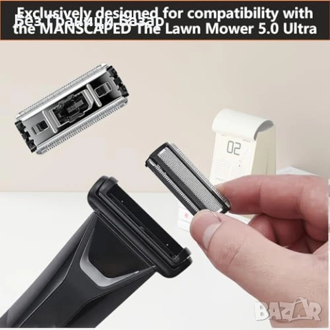 Нови Сменяеми фолио ножове Icetop за Manscaped 5.0 Ultra 2 броя + четка, снимка 3 - Други - 53680489