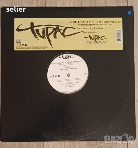 Tupac With Eminem Featuring The Outlawz ‎– One Day At A Time (Em's Version) Maxi Single 12 Издание 