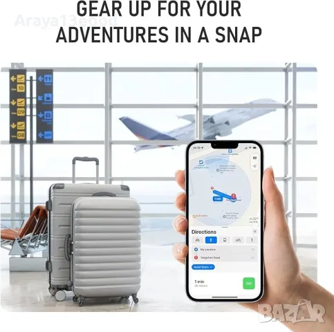 Rexzol Android Smart Bluetooth Tracker с Google Find Hub – ключодържател за намиране на вещи, снимка 5 - Друга електроника - 55841441