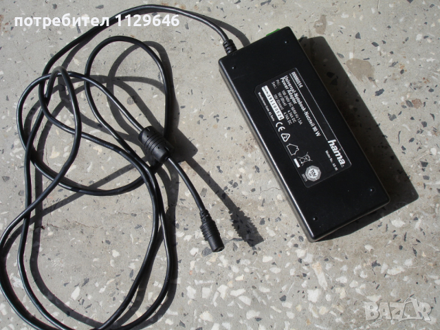 HAMA - универсално захранване зарядно адаптер за лаптоп 16-19V, 4.74A, 90W, снимка 1 - Лаптоп аксесоари - 36310195