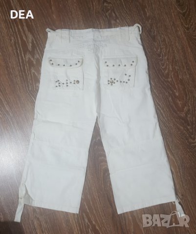 Бял панталон LUCY M 7/8ми-10лв НОВ НАМАЛЕНИЕ, снимка 2 - Къси панталони и бермуди - 41556262