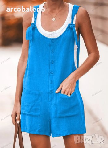 Дамски моден летен къс гащеризон, 8цвята , снимка 8 - Гащеризони - 41565956