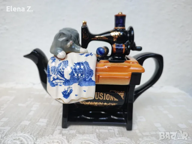Рядък чайник шевна машина Cardew Blue, снимка 3 - Антикварни и старинни предмети - 56137703