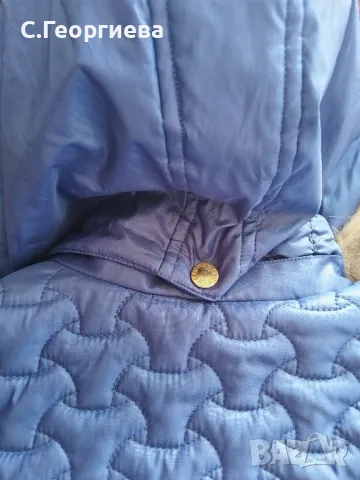 Дамско яке ELISABETTA FRANCHI с естествен пух, снимка 6 - Якета - 50053059