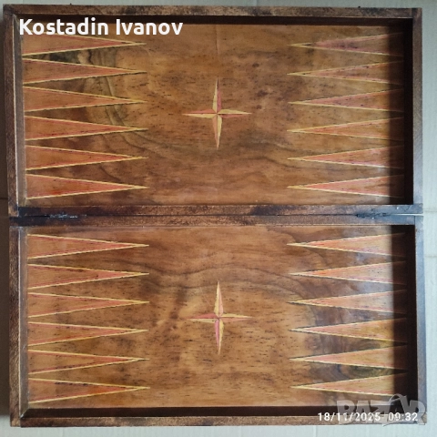 Класически дървен шах и табла , снимка 2 - Шах и табла - 51793331