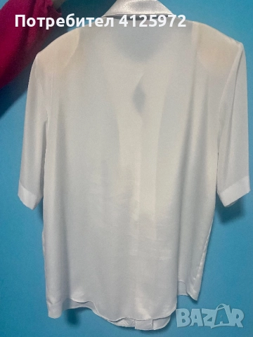 Елегантна риза от българско производство Паскалеви. Размер М или малък L. Бял цвят, снимка 4 - Ризи - 52860112