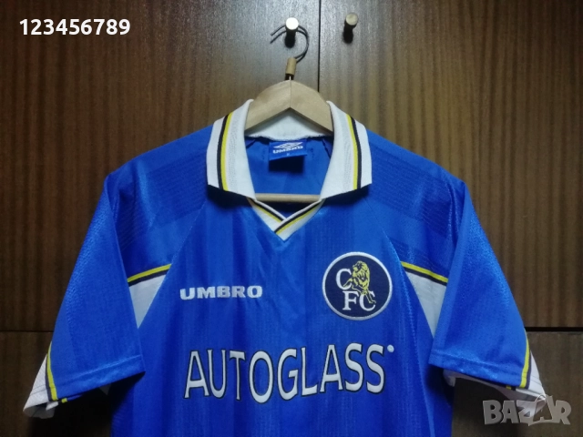 Chelsea Umbro 1997/1998/1999 оригинална тениска фланелка екип Vintage Челси , снимка 4 - Тениски - 52394396