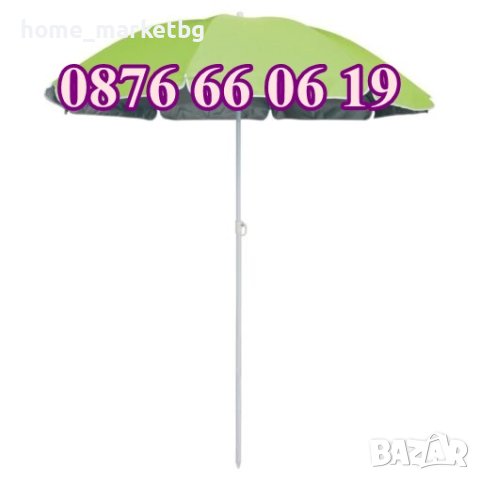 Плажен чадър с УВ защита ф 160 мм, чадър за плаж с UV защита, снимка 3 - Градински мебели, декорация  - 41455997