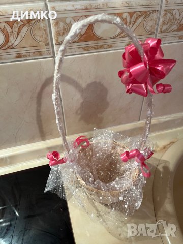 НОВО! Сватбена кошничка, снимка 3 - Сватбени аксесоари - 42624742