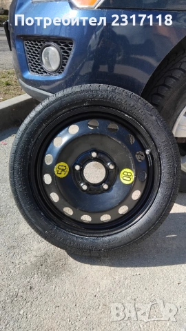 Чисто нова резервна гума с джанта патерица за BMW 3 125/70/16