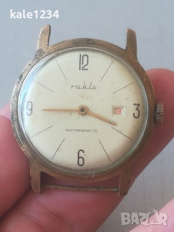 Часовник Ruhla UMF 24. Germany. Vintage watch. Мъжки механичен часовник Ruhla antimagnetic , снимка 8 - Мъжки - 41394948