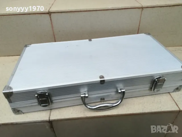 АЛУМИНИЕВ КУФАР ОТ ГЕРМАНИЯ 46Х23Х8СМ 2505251644, снимка 5 - Микрофони - 50422033