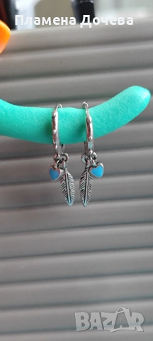 Сребърни обеци , снимка 3 - Обеци - 53615647