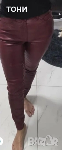 Тъмно червен панталон, снимка 3 - Панталони - 52304378
