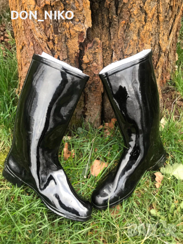 Гумени Лачени Ботуши 1968/1973 г., снимка 5 - Дамски ботуши - 44789007