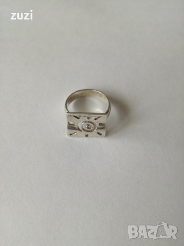 Сребърен пръстен „ Слънце ” . Сребро проба 925 , снимка 5 - Пръстени - 38610651