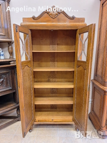 Античен шкаф - витрина, снимка 6 - Бюфети - 53782564