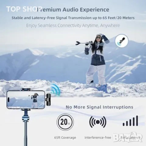 Нови Двойни Микрофони за iPhone и Android - Кристално Чист Запис, снимка 3 - Слушалки и портативни колонки - 49249317