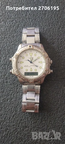 Мъжки часовник Citizen C 480-314751 K с дигитален алармен механизъм WR 100, хронограф, снимка 2 - Мъжки - 51316879