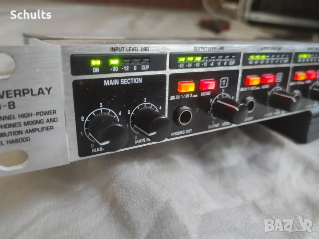Behringer ha 8000 професионален слушалков усилвател
