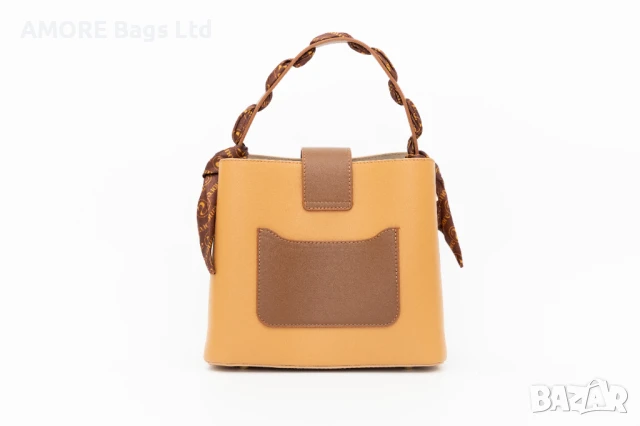Класическа дамска чанта AMORE Isabella - Beige, снимка 4 - Чанти - 50657687