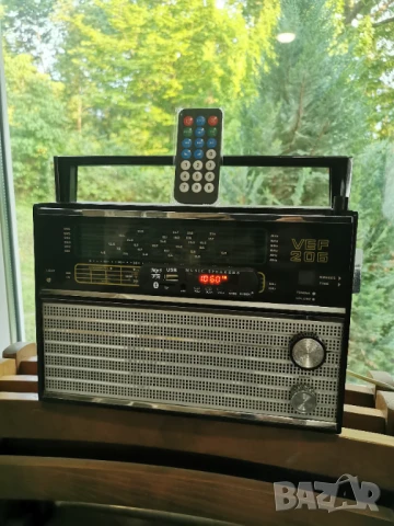 Работещо Радио ВЕФ 206 с Укв, блутут и дистанционно, снимка 1