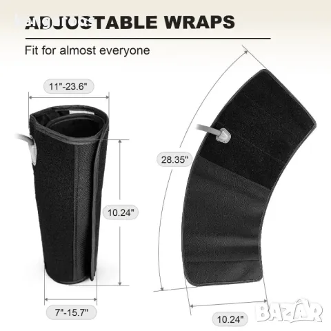 Mасажор за крака с топлинна въздушна компресия AresPro, снимка 3 - Масажори - 48214652