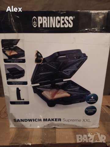 Уред за сандвичи Princess sandwich maker supreme XXL, снимка 5 - Тостери - 41549554
