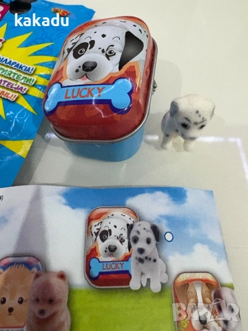 Кученце в метална кутийка - Lucky, снимка 3 - Фигурки - 52317469