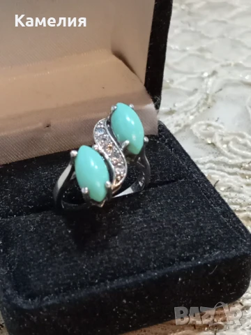 Сребърен пръстен , снимка 4 - Пръстени - 51317431