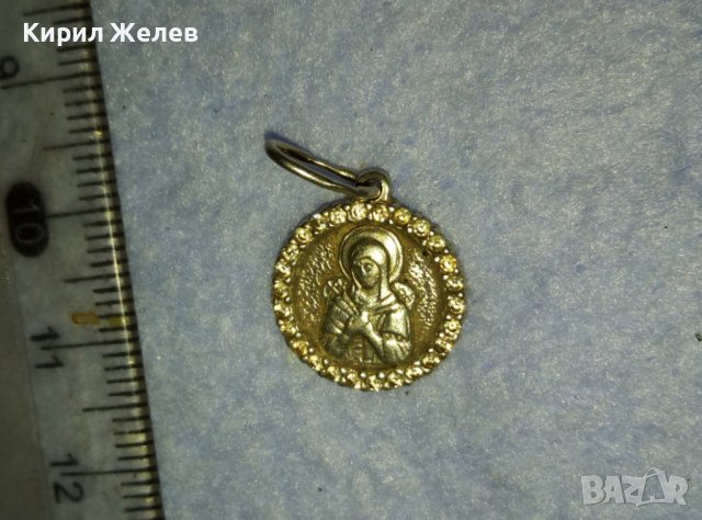 СТАРА СРЕБЪРНА НАГРЪДНА ИКОНКА МАЙСТОРСКА ИЗРАБОТКА 40031, снимка 10 - Антикварни и старинни предмети - 42425224