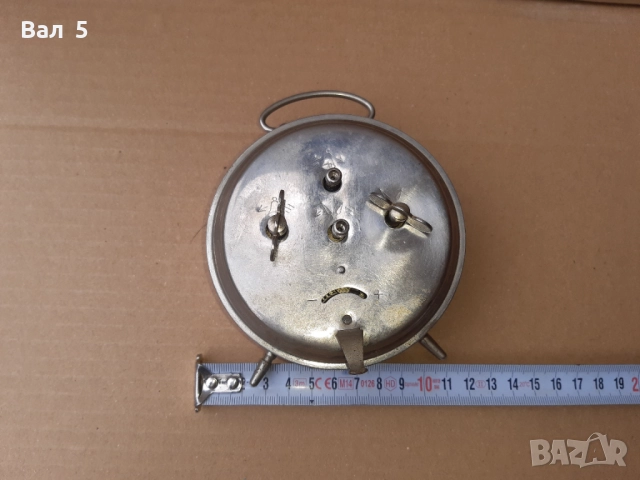 Рядък БЪЛГАРСКИ часовник , будилник РОДИНА . Работи, снимка 6 - Антикварни и старинни предмети - 52076385